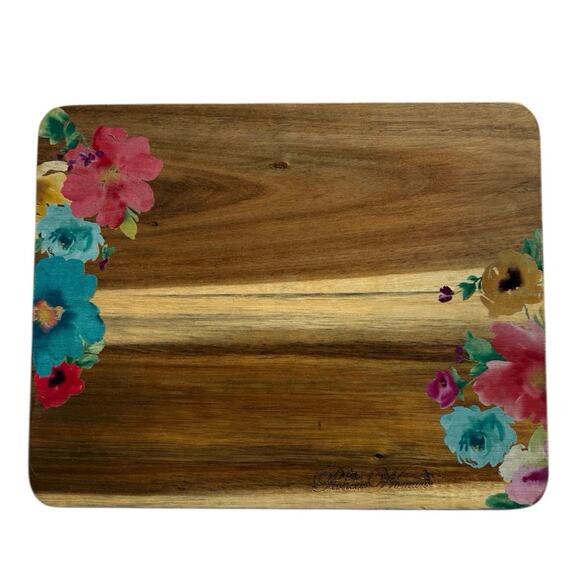 Pioneer Woman Floral Cutting Serving Board 8'' x 10'' - Picture 1 of 2